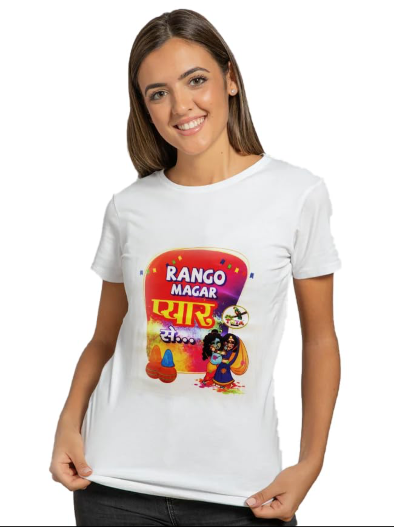 Happy Holi Tshirt for Unisex